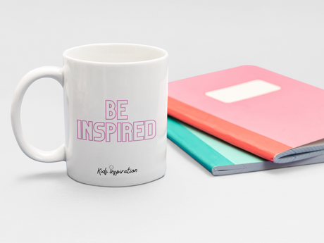 The Back of the You are somebody mug says Be Inspired