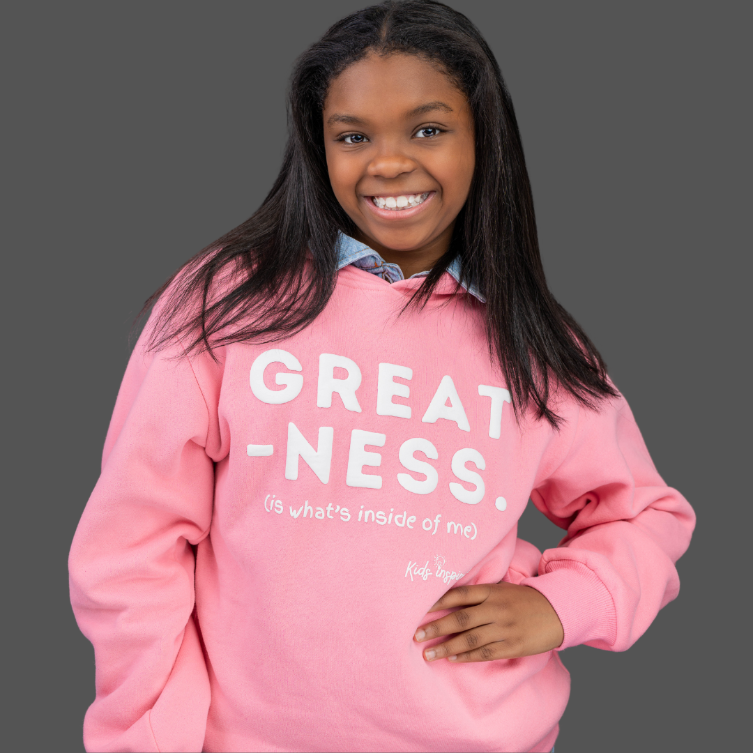 Greatness Hoodie in pink