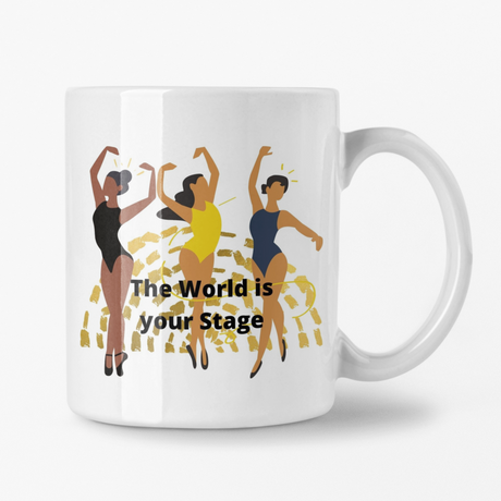 The World is Your Stage gift for brown and black girl dancers