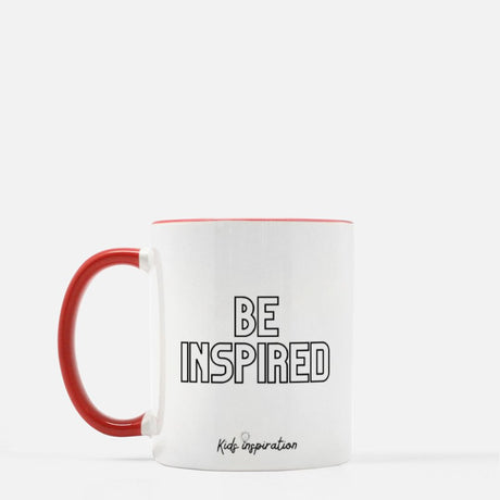 The back of the You Got This mug says Be Inspired to motivate kids